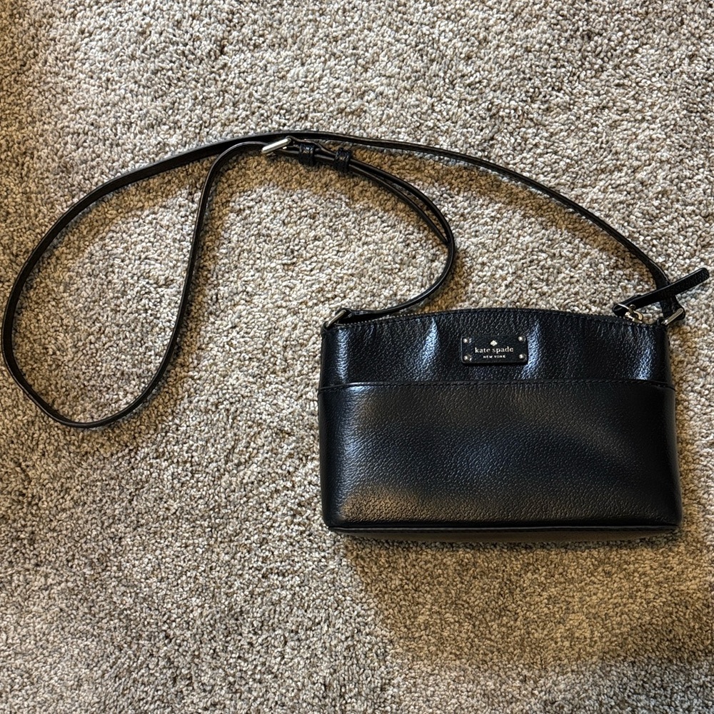 Kate Spade New York Black Leather Shoulder Bag
